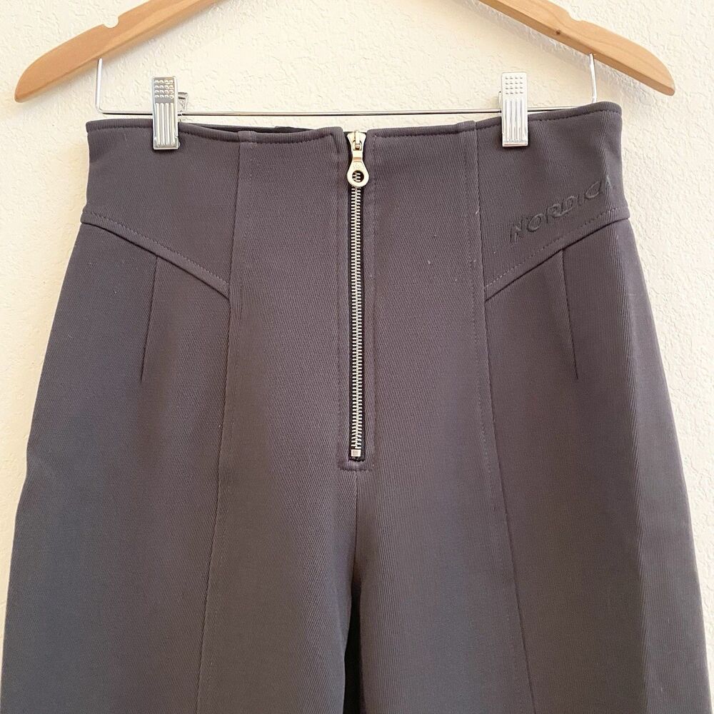 Vintage Nordica‎ Technical Women’s Stirrup Winter Pants Italy size 44/ 10 Black - Picture 2 of 13
